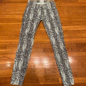 Snake print pants
